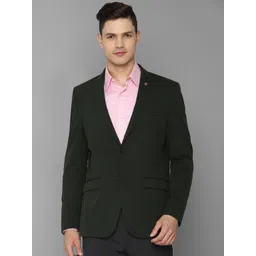 Allen Solly Men Green Solid Single Breasted Slim-Fit Blazer-picture-39