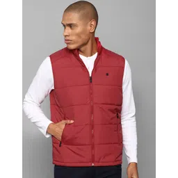 Allen Solly Men Maroon Pure Cotton Padded Jacket-picture-24