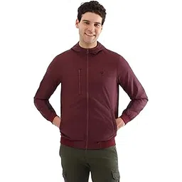 allen solly Men Maroon Solid Full Sleeves Casual Jacket-picture-31
