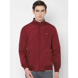 Allen Solly Men Maroon Solid Jacket-picture-22