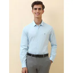 Allen Solly Men Micro Ditsy Printed Spread Collar Pure Cotton Formal Shirt-picture-26