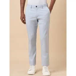 Allen Solly Men Mid Rise Slim Fit Cotton Chinos Trousers-picture-30