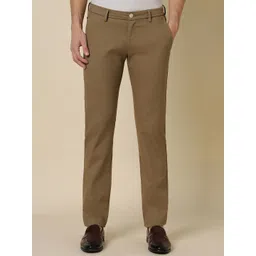 Allen Solly Men Mid Rise Slim Fit Cotton Trousers-picture-28