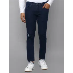 allen solly Men Navy Skinny Fit Dark Wash Jeans-picture-10