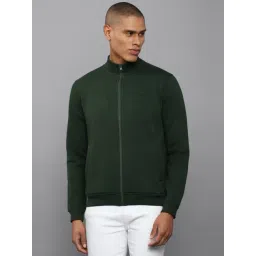 allen solly Men Olive Stylized Neck Full Sleeves Casual Sweatshirt-picture-41