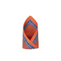 Allen Solly Men Orange & Blue Printed Pocket Square-picture-19