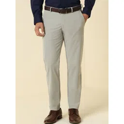 Allen Solly Men Regular Fit Mid Rise Formal Trousers-picture-34