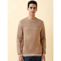 Allen Solly Men Self Design Round Neck Sweatshirt-picture-10
