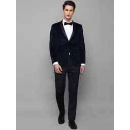 Allen Solly Men Self-Design Two Piece Slim-Fit Single-Breasted Party Suit-picture-19