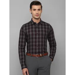 Allen Solly Men Slim Fit Checked Formal Cotton Shirt-image-16