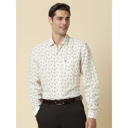 Allen Solly Men Slim Fit Floral Opaque Printed Formal Shirt-picture-42