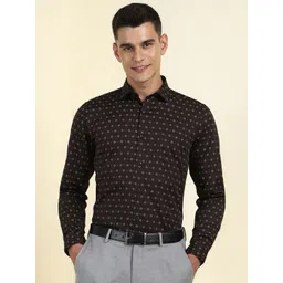 Allen Solly Men Slim Fit Floral Printed Spread Collar Cotton Formal Shirt-picture-38