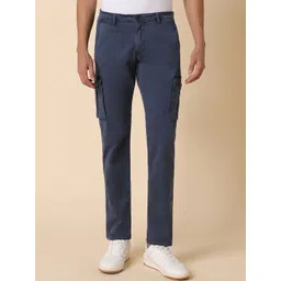 Allen Solly Men Slim Fit Mid Rise Cotton Cargos Trousers-picture-22
