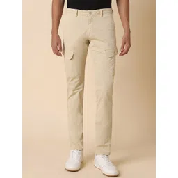 Allen Solly Men Slim Fit Mid Rise Cotton Cargos Trousers-picture-35