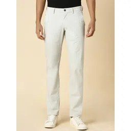 Allen Solly Men Slim Fit Mid-Rise Cotton Chinos Trousers-picture-39