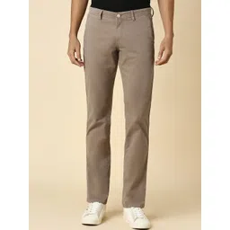 Allen Solly Men Slim Fit Mid-Rise Cotton Regular Trousers-picture-30