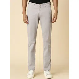 Allen Solly Men Slim Fit Mid-Rise Cotton Regular Trousers-picture-25