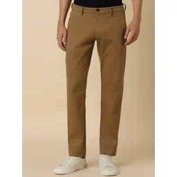 Allen Solly Men Slim Fit Mid-Rise Cotton Regular Trousers-picture-36