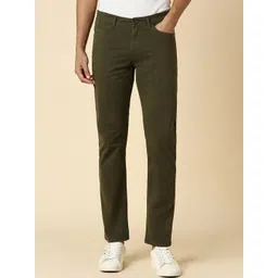 Allen Solly Men Slim Fit Mid Rise Cotton Trousers-picture-40