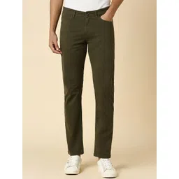 Allen Solly Men Slim Fit Mid Rise Cotton Trousers-picture-21
