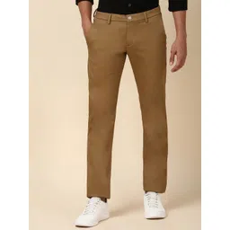 Allen Solly Men Slim Fit Mid-Rise Plain Regular Trousers-picture-44