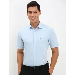 Allen Solly Men Slim Fit Opaque Solid Formal Pure Cotton Shirt-picture-36