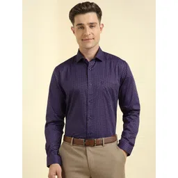 Allen Solly Men Slim Fit Printed Spread Collar Cotton Formal Shirt-picture-29