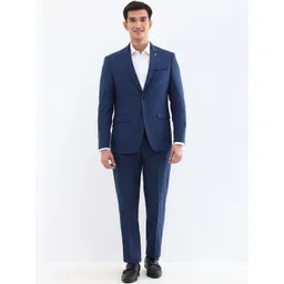 Allen Solly Men Slim-Fit Single-Breasted 2 Piece Formal Suit-picture-39