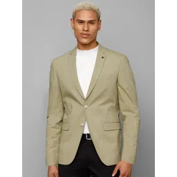 Allen Solly Men Slim-Fit Single Breasted Formal Blazer-picture-40