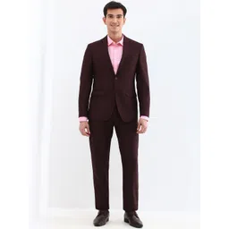 Allen Solly Men Slim Fit Single Breasted Formal Two Piece Suit-picture-23