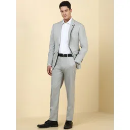 Allen Solly Men Slim-Fit Single-Breasted Two-Piece Suit image 3