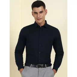 Allen Solly Men Slim Fit Solid Spread Collar Cotton Formal Shirt-picture-22