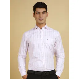 Allen Solly Men Slim Fit Spread Collar Checked Cotton Formal Shirt-picture-20