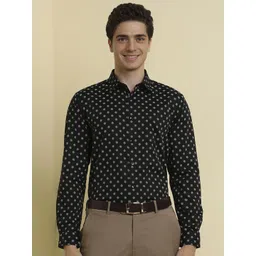 Allen Solly Men Slim Fit Spread Collar Floral Printed Cotton Formal Shirt-picture-22