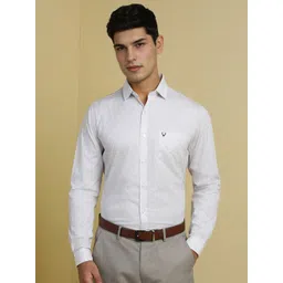Allen Solly Men Slim Fit Spread Collar Floral Printed Cotton Formal Shirt-picture-32