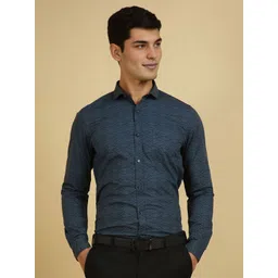 Allen Solly Men Slim Fit Spread Collar Geometric Printed Cotton Formal Shirt-picture-16