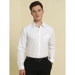 Allen Solly Men Slim Fit Spread Collar Geometric Printed Cotton Formal Shirt-picture-25