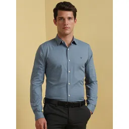 Allen Solly Men Slim Fit Spread Collar Solid Formal Shirt-picture-34