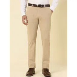 Allen Solly Men Slim Fit Textured Formal Trousers-picture-34