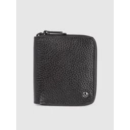 Allen Solly Men Solid Leather Zip Around Wallet-picture-36