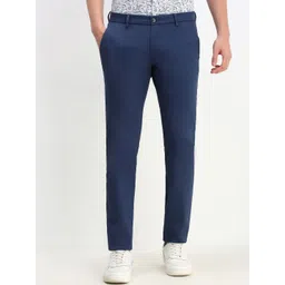 Allen Solly Men Solid Regular Fit Slim Fit Casual Trousers-picture-30