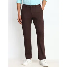 Allen Solly Men Solid Regular Trousers-picture-47
