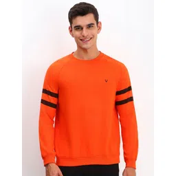 Allen Solly Men Solid Round Neck Cotton Pullover Sweatshirt-picture-29
