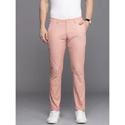 Allen Solly Men Solid Slim Fit Mid-Rise Chinos Trousers-picture-41
