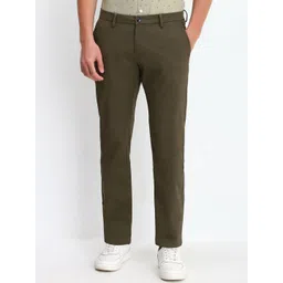 Allen Solly Men Solid Slim Fit Trousers-picture-24