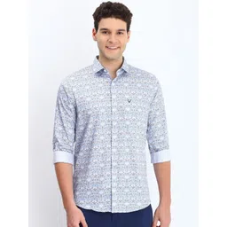 Allen Solly Men Spread Collar Floral Printed Cotton Slim Fit Casual Shirt-picture-45