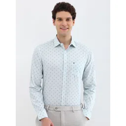 Allen Solly Men Spread Collar Floral Printed Cotton Slim Fit Formal Shirt-picture-32