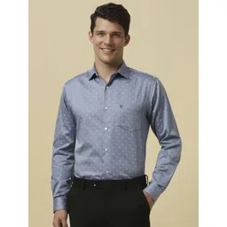 Allen Solly Men Spread Collar Geometric Printed Cotton Slim Fit Formal Shirt-picture-39