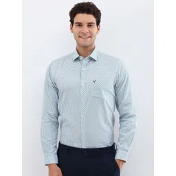 Allen Solly Men Spread Collar Geometric Printed Cotton Slim Fit Formal Shirt-picture-17