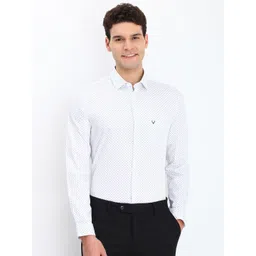 Allen Solly Men Spread Collar Micro Ditsy Printed Cotton Slim Fit Formal Shirt-picture-39